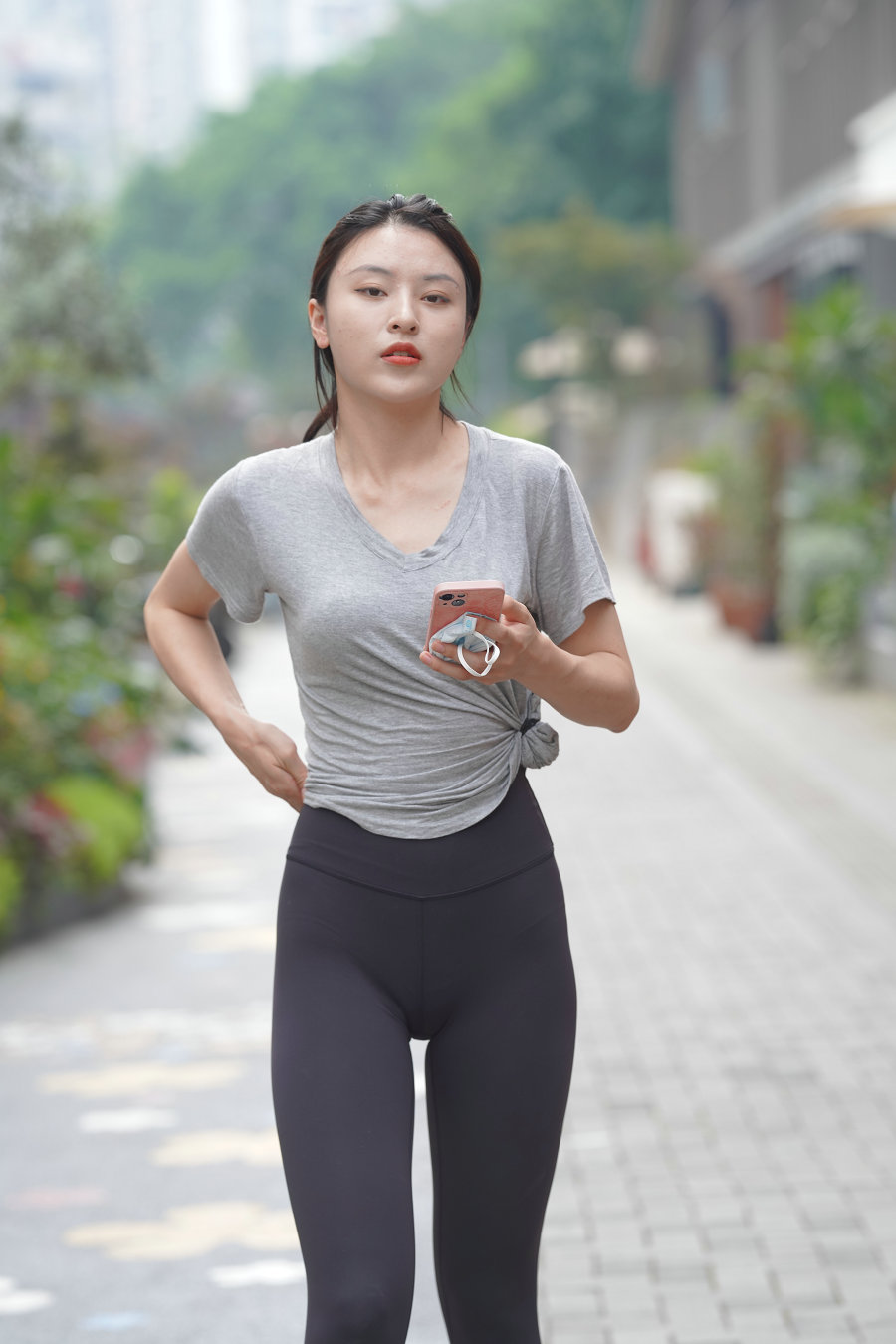 户外运动的瑜伽裤女孩J3008 845P2V-22.9GB-米合兔