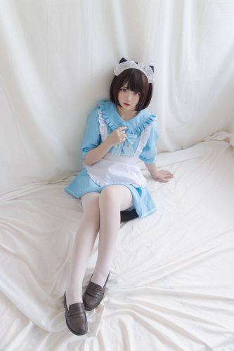 女仆装白丝女孩【43P】20014-米合兔