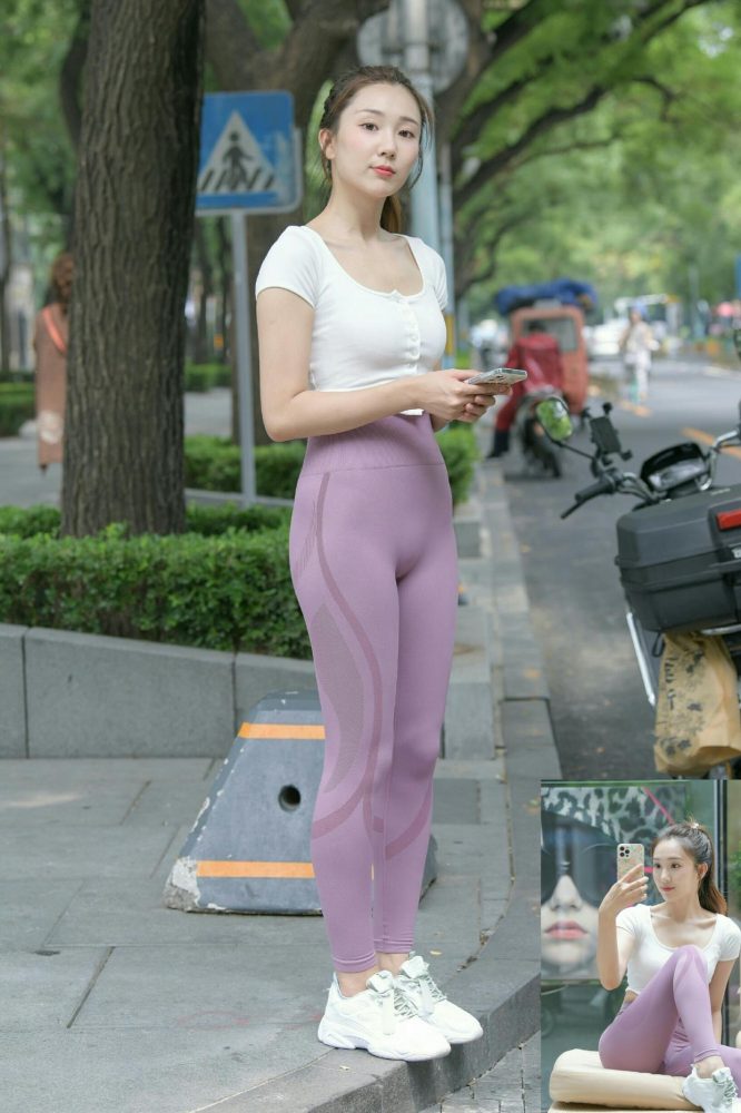 图片[5]-香芋色瑜伽裤高马尾漂亮女孩J2206 545P1V-19.1GB-米合兔