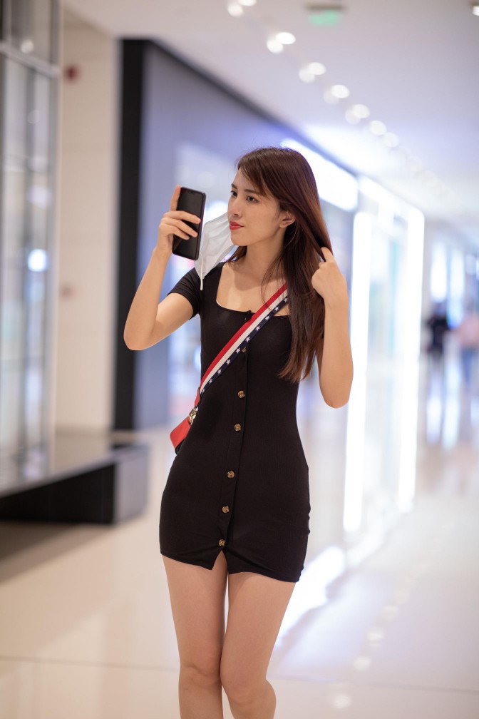 图片[3]-逛商场的黑色包臀裙美丽女孩【385P】00050-米合兔