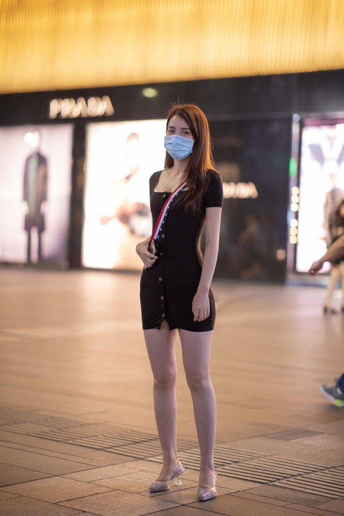 图片[4]-逛商场的黑色包臀裙美丽女孩【385P】00050-米合兔