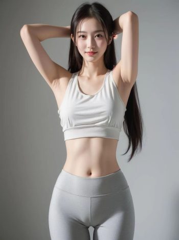 图片[3]-AI瑜伽裤清纯妹子系列图-米合兔