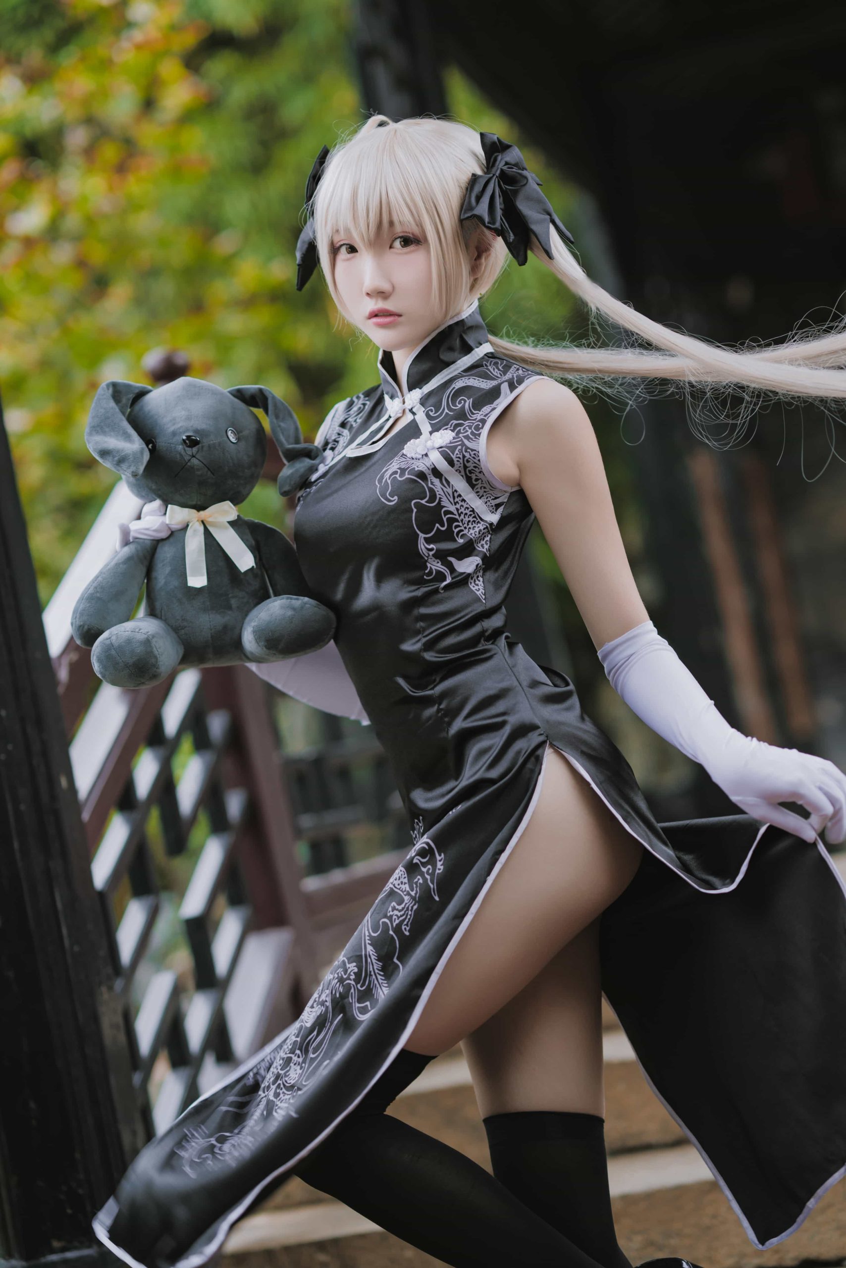 图片[2]-14P瓜希酱 穹妹 黑旗袍 cosplay图片NO.017-米合兔