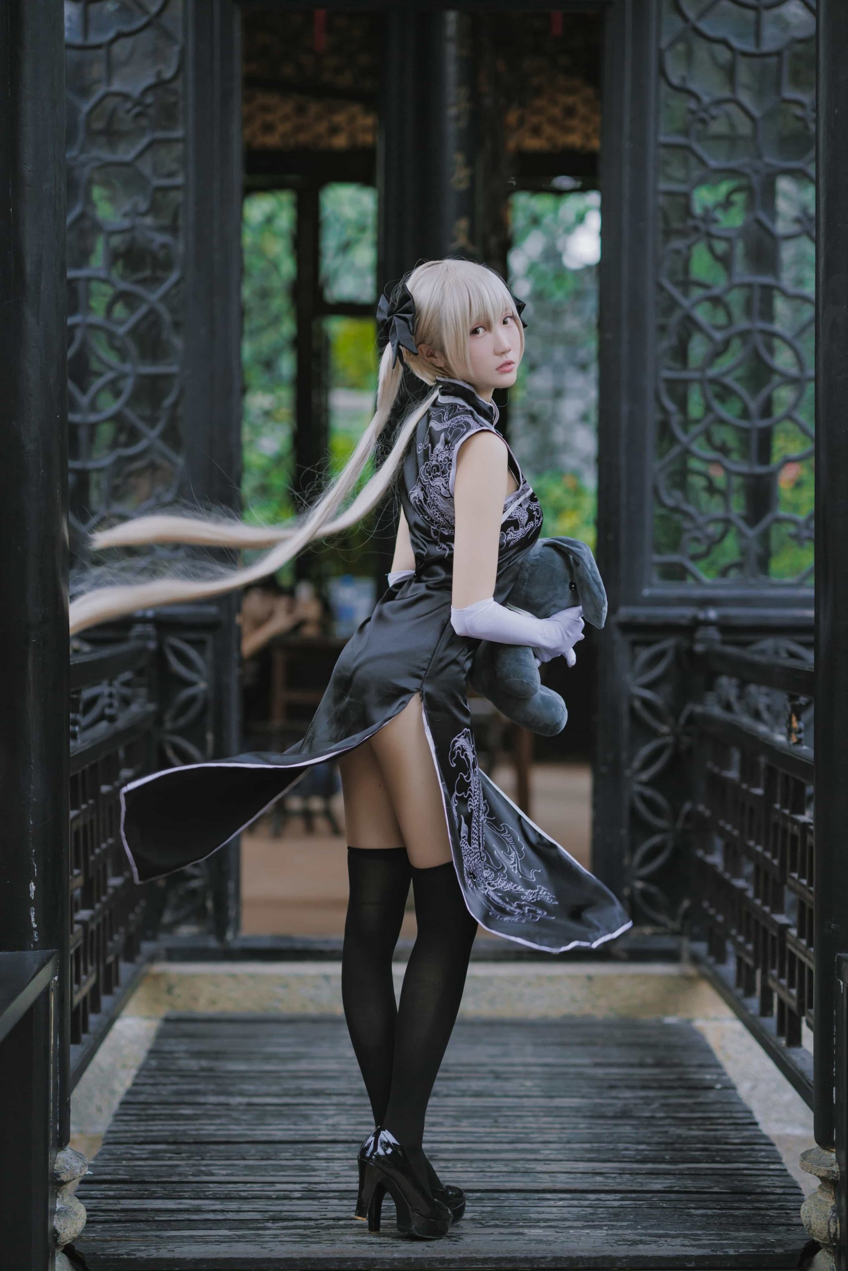 图片[3]-14P瓜希酱 穹妹 黑旗袍 cosplay图片NO.017-米合兔