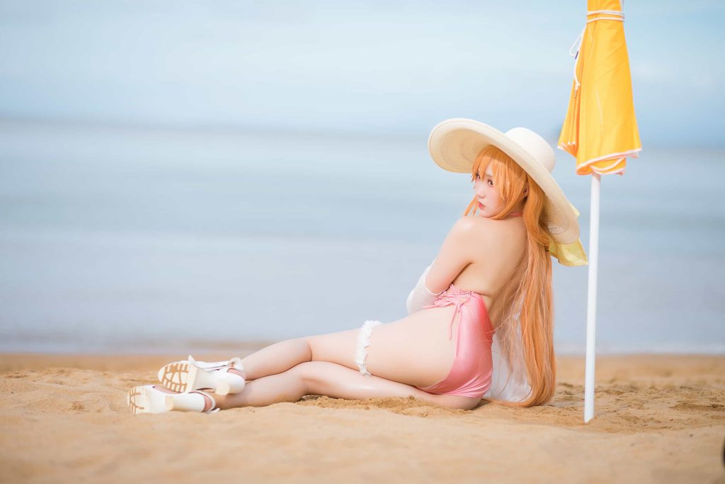 图片[2]-cos屋 32P瓜希酱 黎塞留 沙滩 cosplay二次元NO.031-米合兔