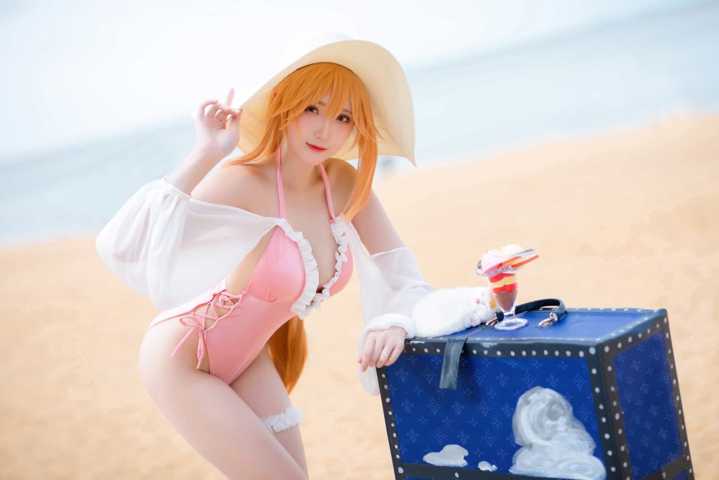 图片[3]-cos屋 32P瓜希酱 黎塞留 沙滩 cosplay二次元NO.031-米合兔